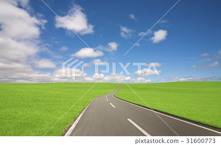 Path and road of clouds Path and road of clouds 31600773