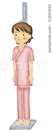 Woman doing physical measurement 31601850