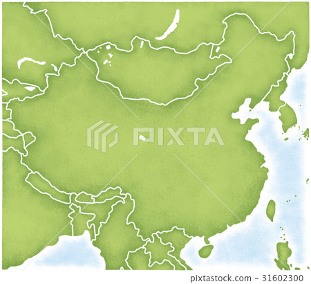 中國及周邊地區的地圖 中國及周邊地區的地圖 31602300