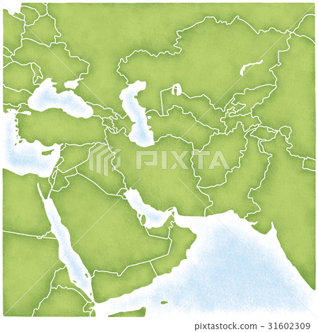 西亞及周邊地區的地圖 31602309