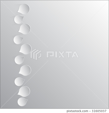 Background with petals made of paper. Illustration 31605037