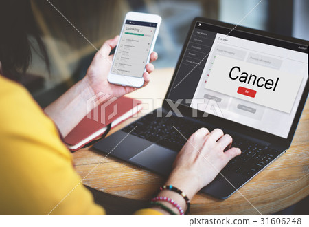 Cancel Reject Deny Warning Concept Cancel Reject Deny Warning Concept 31606248
