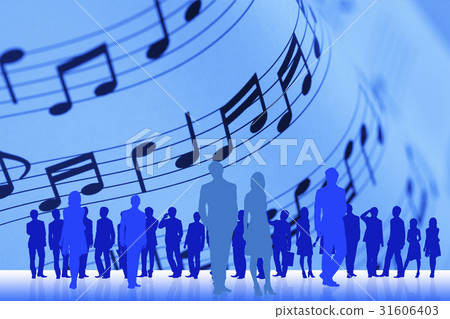 Sheet music and the crowd 31606403