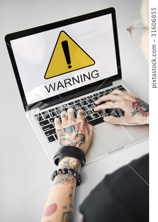 Warning Sign Caution Icon Word 31606855