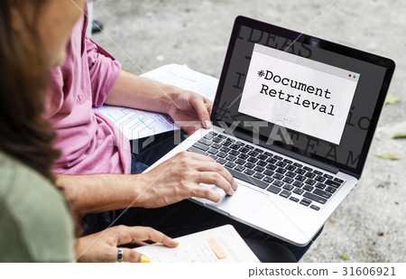 Document Retrieval Paper Forms Contract Window Popup 31606921