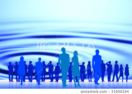 Ripples and crowd 31608164