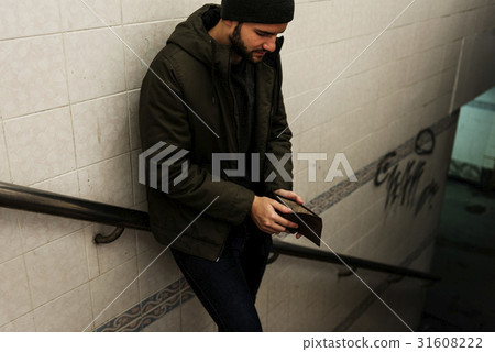 Man Hands Open Checking Empty Wallet Broke Out of Cash Man Hands Open Checking Empty Wallet Broke Out of Cash 31608222