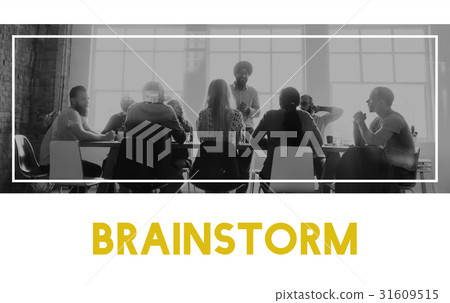 Business Diversity Teamwork Brainstorm Word 31609515