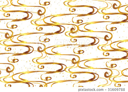 Water flower pattern Japanese paper background 31609788