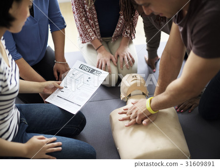 CPR First Aid Training Concept 31609891