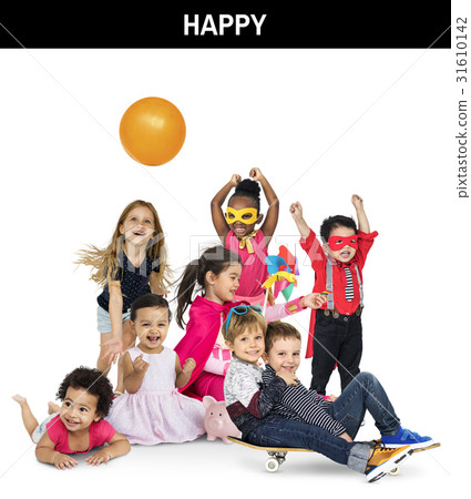 Diverse of Young Children People Studio Isolated 31610142