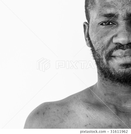 Man Portrait Face Serious Expression Studio 31611962