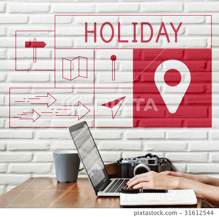 Map Direction Pin Tag Location Journey 31612544