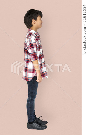 Little Boy Smiling Face Expression Studio Portrait 31612554