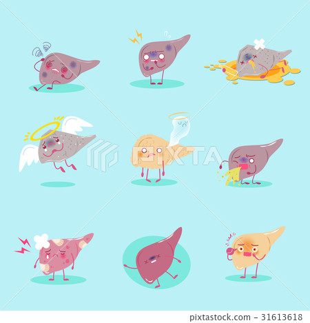 cute cartoon liver - Stock Illustration [31613618] - PIXTA