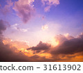 dramatic cloudscape in twilight with sunset 31613902