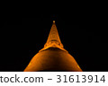 Phra Pathom Chedi, stupa in Thailand, stupa at nig 31613914