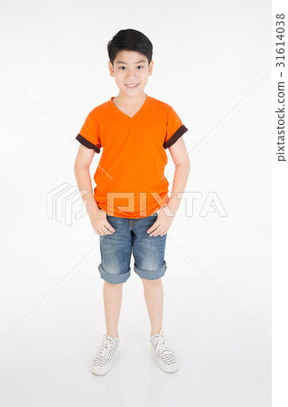 Portrait of asian happy boy looking at camera Portrait of asian happy boy looking at camera 31614038