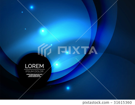 Overlapping circles on glowing abstract background Overlapping circles on glowing abstract background 31615360