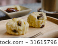 Scone dessert on the table 31615796