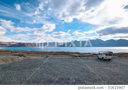 Shore of Pangong Lake in Leh, Ladakh, India. Shore of Pangong Lake in Leh, Ladakh, India. 31615907
