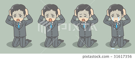 拿著頭的商人 31617356