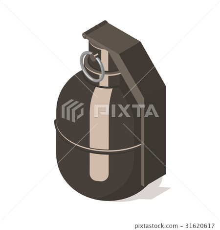 Hand grenade icon isolated on white background. 31620617