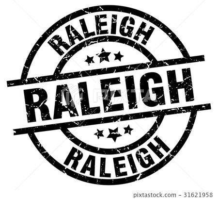 Raleigh black round grunge stamp 31621958