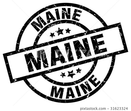 Maine black round grunge stamp Maine black round grunge stamp 31623324