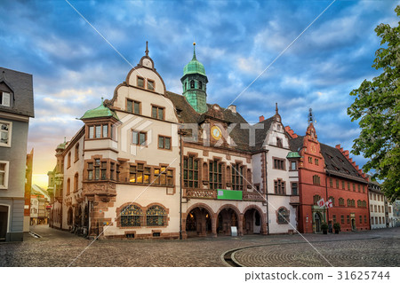 Old Town Hall on sunrise in Freiburg 31625744
