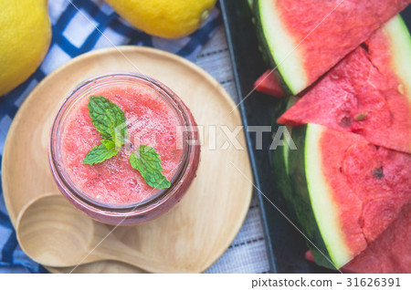 watermelon smoothie refresher tasty of summer 31626391