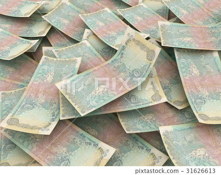 Indian Rupees, money pile indian bills Indian Rupees, money pile indian bills 31626613