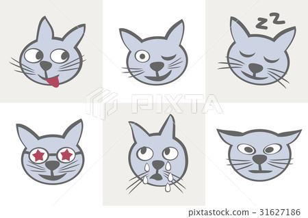 Cat characters. Different emotions. Cat characters. Different emotions. 31627186