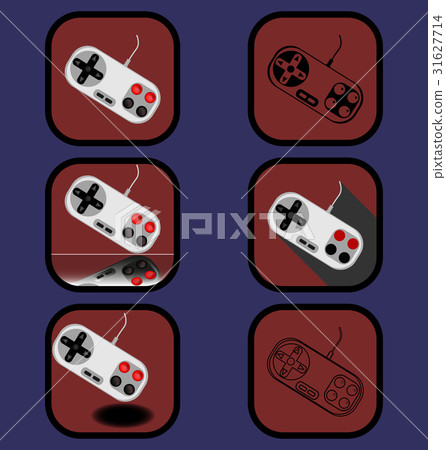 Joystick icons set 31627714