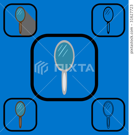 Mirror icons set Mirror icons set 31627723
