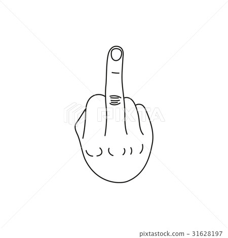 hand showing middle finger up or fuck you hand showing middle finger up or fuck you 31628197