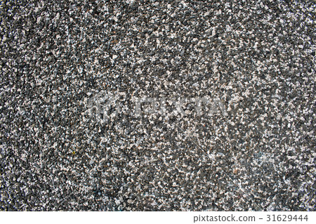 紋理石渣地面石路灰色白色黑色 31629444