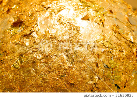 Gild texture on gold buddha statue background, Whi 31630923