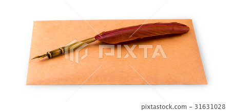 Fountain pen and envelope for writing on white Fountain pen and envelope for writing on white 31631028