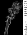 Smoke isolated on black background 31631075