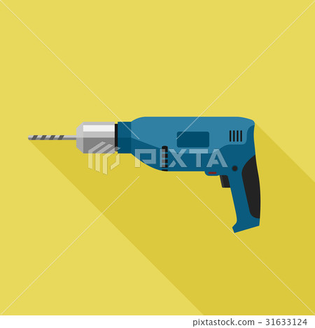 Drill flat icon 31633124
