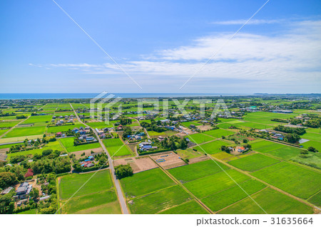 Takane Kozo Hongo Ichimatsu鳥瞰圖在Chibai村莊，千葉縣 31635664