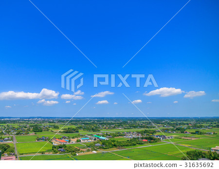 Aerial view of Takane Kozo Hongo Ichimatsu in Chosei village, Chiba prefecture 31635692