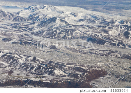 Beauty aerial view Iceland mountain landscape  31635924