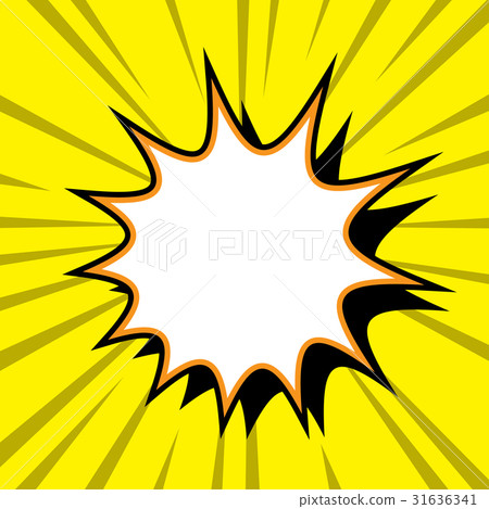 Comic book background with explosion on yellow Comic book background with explosion on yellow 31636341