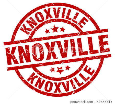 Knoxville red round grunge stamp 31636513