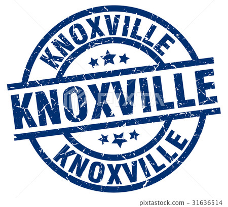 Knoxville blue round grunge stamp Knoxville blue round grunge stamp 31636514