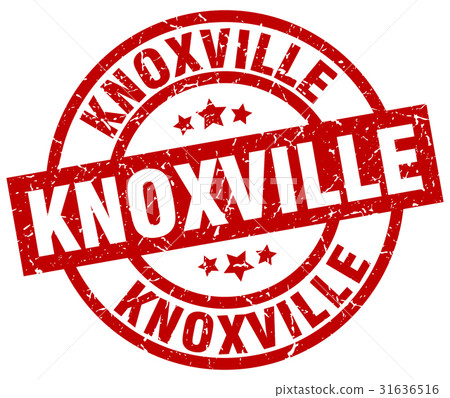 Knoxville red round grunge stamp 31636516