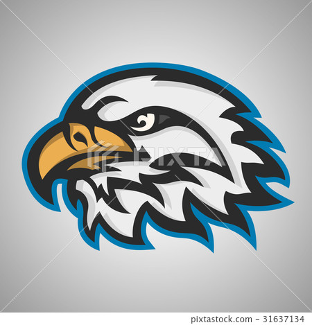 Vector Mascot head of an eagle. Sport logo - Stock Illustration ...