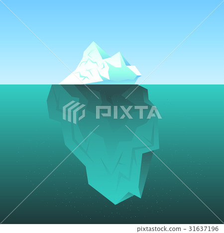 Vector illustration iceberg in the sea Vector illustration iceberg in the sea 31637196
